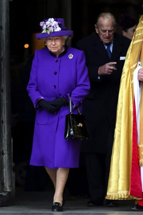 Queen Elizabeth II leaves Diamond anniversary celebration of the Duke of Edinburgh Award