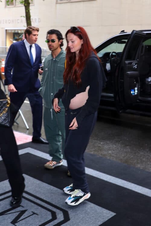 Joe Jonas and Sophie Turner arrive at The Mark Hotel ahead of their Met Gala appearance