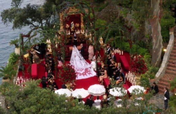 Kourtney Kardashian and Travis Barkers wedding in Portofino