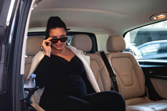 Pregnant Brazilian model Adriana Lima arrives for the Cannes Film Festival