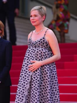 Pregnant Michelle Williams debuts baby belly on Cannes 2022 red carpet
