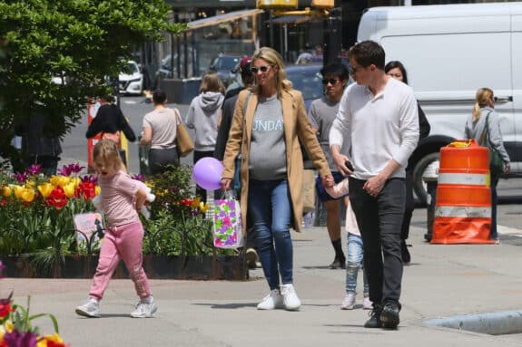 Pregnant Nicky Hilton and James Rothschild take their kids out Sunday afternoon