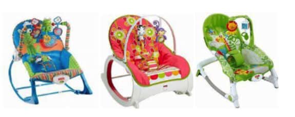 Fisher-Price Infant-to-Toddler Rockers and Newborn-to-Toddler Rockers warning