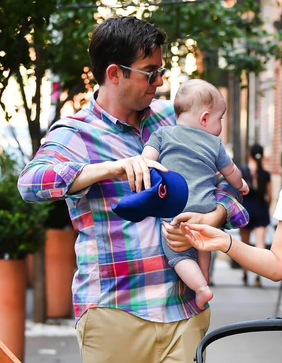Olivia Munn and John Mulaney Visit NYC With Baby Malcolm