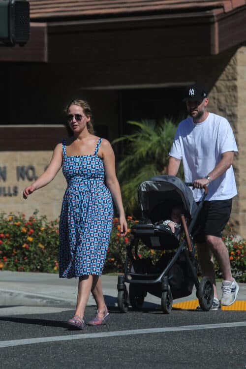 Jennifer Lawrence and Cooke Maroney with new son