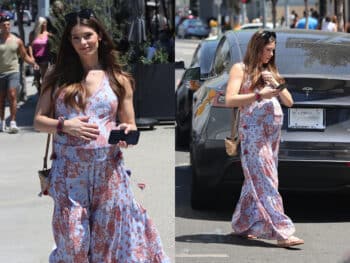 pregnant actress ashley greene walking to her car