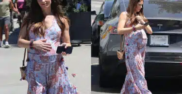 pregnant actress ashley greene walking to her car