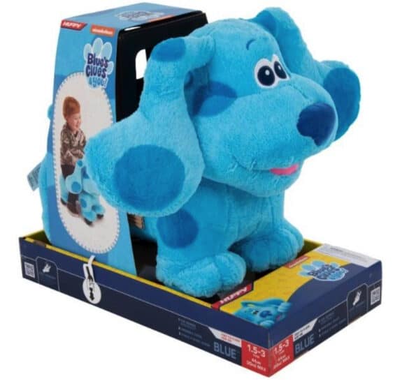 blue dog kids toy in the box