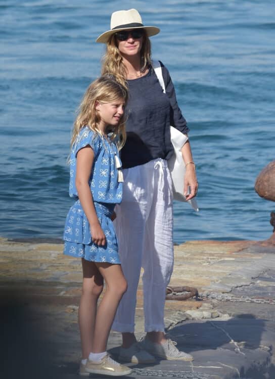 Gisele Bundchen and daughter vivian in portafino
