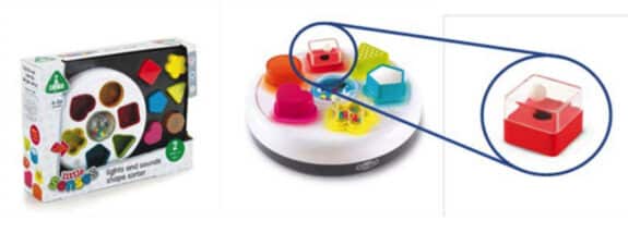 Recalled Early Learning Center Little Senses Lights and Sounds Shape Sorter Toy