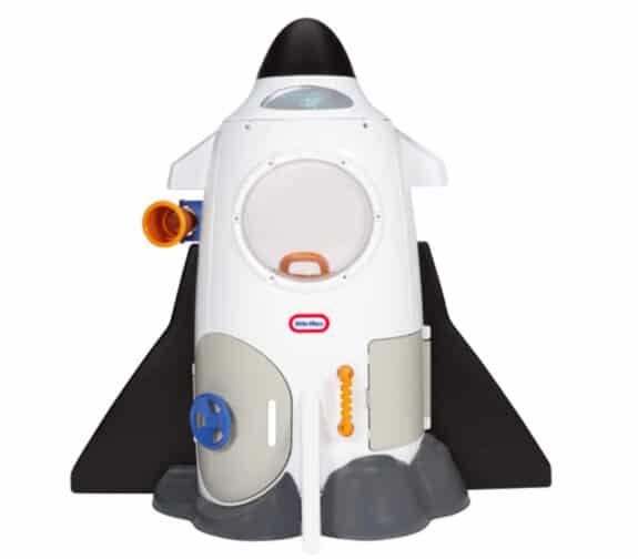 white toy rocket