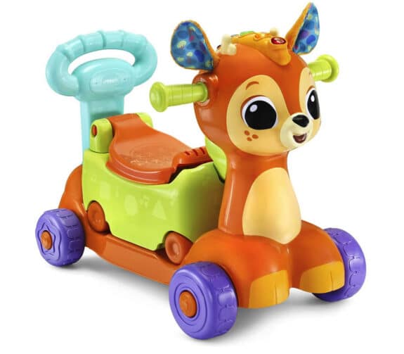 VTech 4-in-1 Grow-with-Me Fawn Scooter 