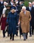 King Charles and Camila attend xmas service on december 25th 2022