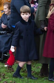 Prince Louis attends Christmas service on December 25th 2022