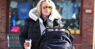 Rebel Wilson brings newborn Royce for a stroll in Aspen f