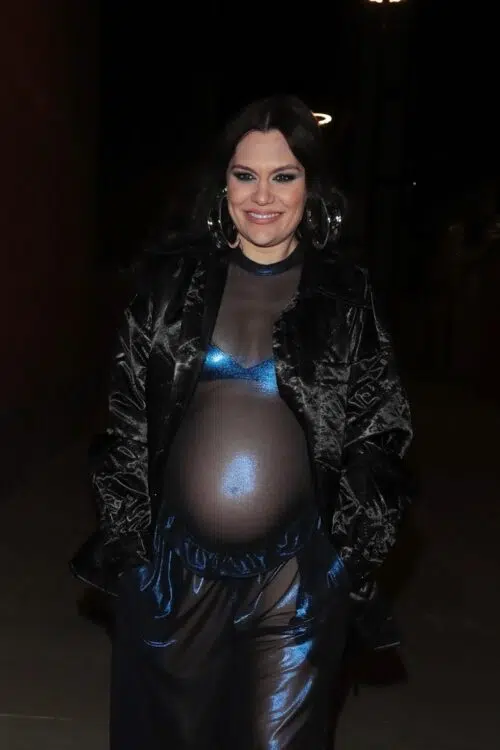 A very pregnant Jessie J Leaving Shepherd's Bush Empire After Performing An Acoustic Set