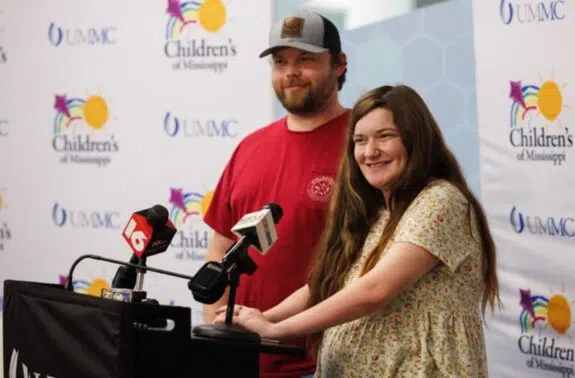 Haylee and Shawn Ladner of Purvis