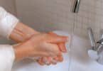 Handwashing with soap