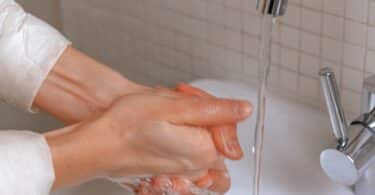 Handwashing with soap