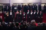 Indiana Jones and the Dial of Destiny cast descends the steps at the 76th Cannes International Film Festival