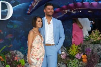 Janette Manrara - Aljaz Skorjanec at little mermaid premiere UK