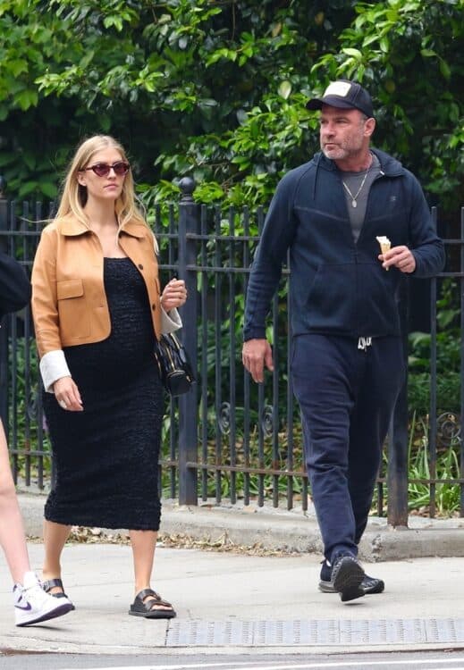 Liev Schreiber and pregnant girlfriend Taylor Neisen out in NYC