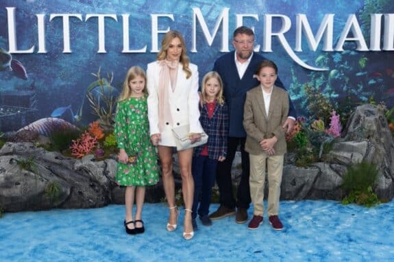 Rivka Ritchie, Jacqui Ainsley, Levi Ritchie, Guy Ritchie, Rafael Ritchie at UK premiere of The Little Mermaid