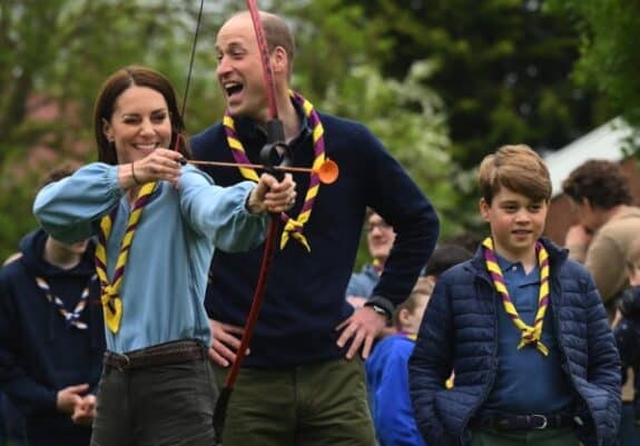 The Prince and Princess of Wales, Prince George, Princess Charlotte, and Prince Louis take part in the Big Help Out