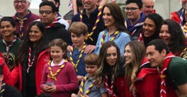 The Prince and Princess of Wales, Prince George, Princess Charlotte, and Prince Louis take part in the Big Help Out