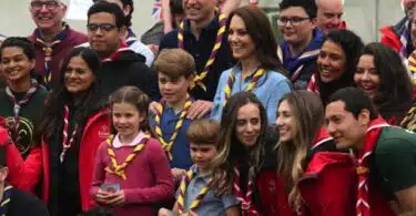 The Prince and Princess of Wales, Prince George, Princess Charlotte, and Prince Louis take part in the Big Help Out