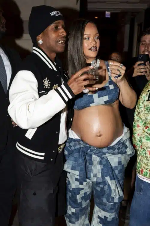 Pregnant Rihanna bares baby bump in new Louis Vuitton campaign