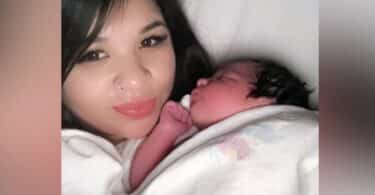 Yesenia Rangel with son Micah