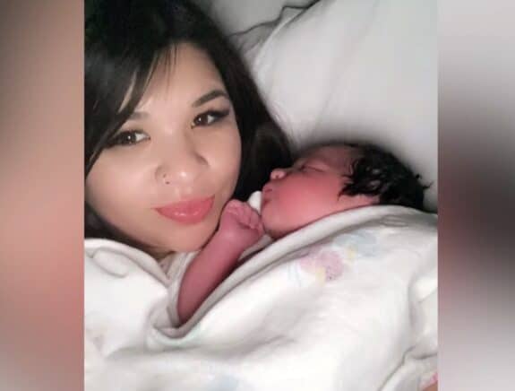 Yesenia Rangel with son Micah