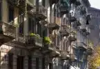 Italy, Turin, apartment balconies