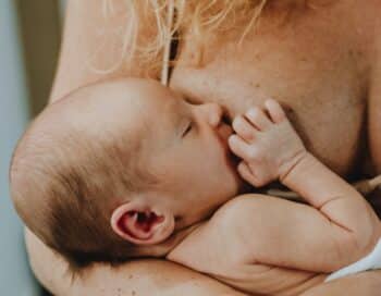 baby breastfeeding