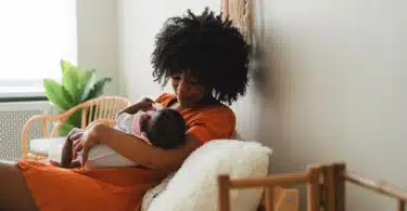 black woman breastfeeding her baby