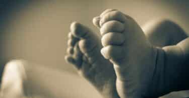 newborn baby feet