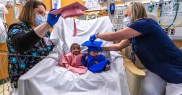 22 week twins Kimyah and DJ Jackson graduating from NICU