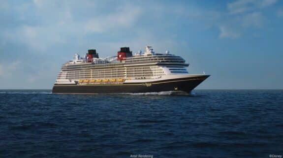 Disney Treasure cruise ship exerior