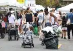 Emmy Rossum was spotted at Brentwood Farmers Market with her children and nanny