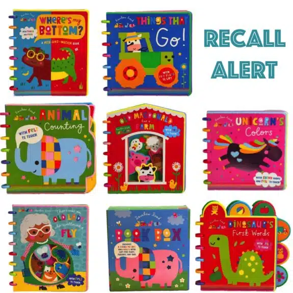RECALLED Rainbow Road Series Board Books