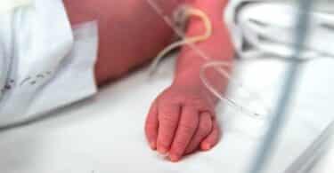 infant in hospital