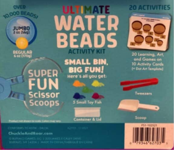 recalled Chuckle & Roar Ultimate Water Beads Activity Kits 
