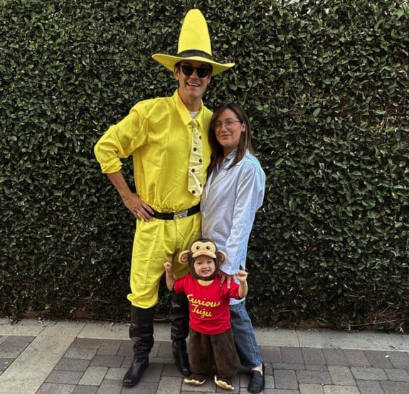 Ashley Tisdale and husband Christopher French go trick or treating with their daughter Jupiter