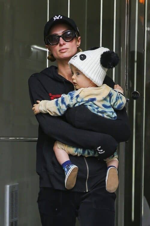 Paris Hilton steps out with son Phoenix Barron Hilton Reum in NYC