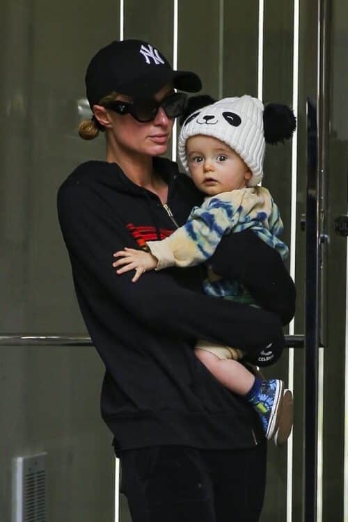 Paris Hilton steps out with son Phoenix Barron Hilton Reum in NYC