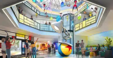 Pixar Place Hotel lobby