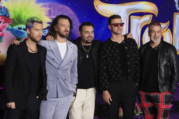 NSYNC attend the Los Angeles Special Screening Of DreamWorks Animation And Universal Pictures Trolls Band Together
