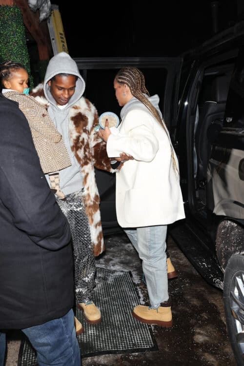 Rihanna and ASAP Rockey at Kemo Sabe in Aspen