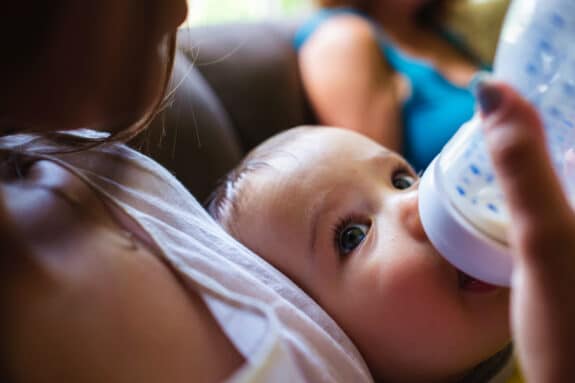 bottle fed baby